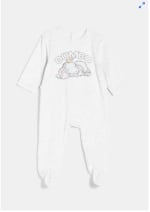 DISNEY pijama pelele aterciopelado estampado de bebé unisex Dumbo gris melange claro