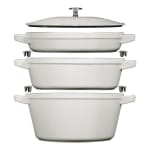 Set de trois pièces en fonte classique Truffe blanche à 199,50€