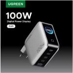 Cargador UGREEN 100W GaN con Pantalla Inteligente por $716 en AliExpress
