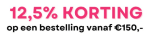 12,5% korting bij besteding vanaf €150 bij Haarpro