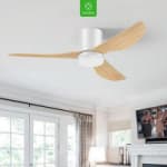 Ventilador de techo con luz de 45 W y control remoto motor DC silencioso por 26.73€