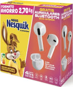 Nesquik cacao soluble 2,7 kg más auriculares Bluetooth por 9,73€