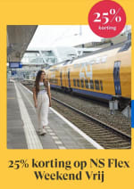 NS Flex Weekend Vrij 25% korting