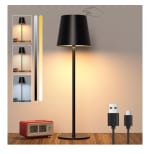 Lámpara LED de mesita de noche en color negro por 9.95€