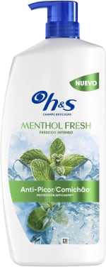 H&S Menthol Fresh Champú Anticaspa Anti-picor, Efecto Refrescante, 1L por 7.67€
