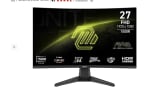 MSI MAG 276CF E20 monitor gaming curvo de 27" por 109,65€