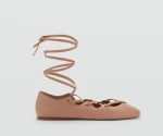 Bailarina piel tiras cruzadas por 9.99€