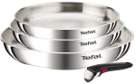 Lot de 3 poêles et 1 poignée amovible Tefal Ingenio Serenity L828SB04 à 59,99€
