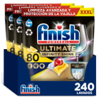 Finish Powerball Ultimate Infinity Shine Limón, 240 pastillas lavavajillas por 30,33€