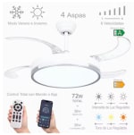 Ventilador Techo LED 36W Motor DC 6 Velocidades por 27,26€
