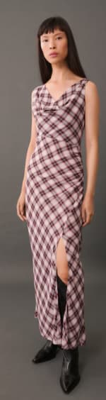 Vestido largo estampado geométrico por 9.99€