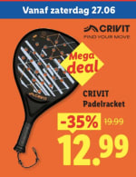 Crivit padelracket voor €12,99 bij de Lidl