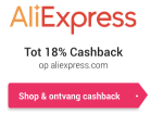 Tot 18% extra korting bij Aliexpress via CashbackXL
