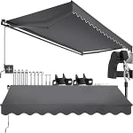 tectake toldo retractil Brazos articulados con manivela 300x250 cm por 133.78€