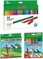 Alpino Pack Escolar 24 Lápices de Colores, 24 Rotuladores y 12 Ceras por 8.95€