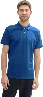 Tom Tailor blauwe herenpolo voor €7,43 bij Amazon