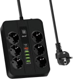 WIYETY Regleta USB-C (6 tomas, 5 USB-A + 1 USB-C) por 13,99€