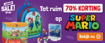 Tot 74% korting op geselecteerde Super Mario artikelen bij Lobbes