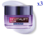 3 Botes de 50 ml de L'Oréal París REVITALIFT FILLER voluminizadora anti-edad 28.56€