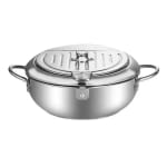 Olla Freidora Aceite Acero Inoxidable De Temperatura Control Color Plata por $64.990
