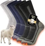 Merino Wool Thermal Hiking Socks (3 Pairs) – £9.93 – Unisex