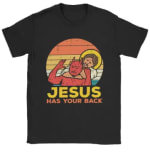 Camisa de Jesús tiene tu espalda Jiu Jitsu Retro por $3.603 en AliExpress Chile