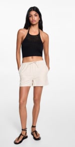 Top crochet cuello halter por 2.99€
