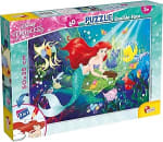 Puzzle 2 en 1, Doble cara con reverso para colorear, Disney La Sirenita, 60 piezas