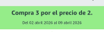 Compra 3 por el precio de 2, Alimentación, Salud y Belleza en Amazon.
