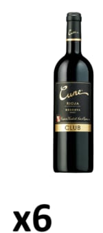 6 Botellas de Cune Club Reserva 2021 por 35€