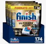 174 pastillas Finish Powerball Ultimate Plus All In + 6 ambientador Limón por 36,40€