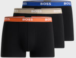 Lot de 3 boxers courts Hugo Boss en coton stretch avec taille logotée à 21€