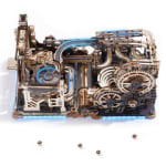 Marble Run 3D Motorizado de Madera, Kit con Iluminación LED y Pistas Largas a 59.99€