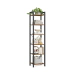 Vasagle 6-Tier Shelving Unit (Rustic Brown & Black / Special Walnut & Black / Ebony B