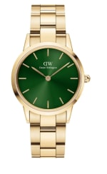 Reloj de cuarzo de acero y chapado en oro Iconic D. Wellington Link Emerald a 42.9€