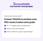 Met de code kun je 4 weken gratis Accountable proberen
