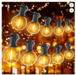 Guirlande Lumineuse Extérieure Guinguette LED 30M avec 50 Ampoules E12 G40 à 39,99€