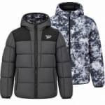 Reebok Reversible Puffer Jacket Hombre Reversible Chaquetón OMRB1501-Carbón 39.99€