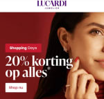 20% korting op bijna alles bij Lucardi