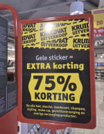75% EXTRA korting bij de Kruidvat