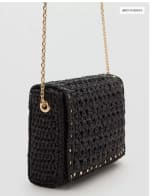 Bolso bandolera fibra natural tachuelas por 13.99€