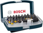 Bosch Kit de Puntas 32 Piezas con Adaptador Hexagonal ¼" por $194 en Amazon