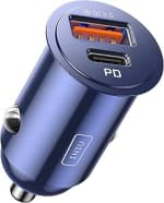 INIU Car Charger, Cigarette Lighter USB Charger Total 60W [USB C 30W+USB A 30W]
