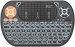 Rii Mini Keyboard with IR Remote Controller,2.4GHz Wireless Keyboard with Touchpad