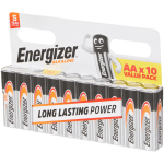 Pièces de 10 Piles alcalines Energizer AA pour 2,49€