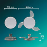 Ventilateur de plafond Philips Atlas (Ø106 cm) pour 87,75€ chez Cdiscount