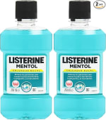 2 botes Listerine Enjuague Bucal, Mentol, 250 ml por 1.90€