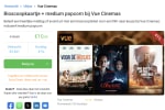 Vue cinema ticket + popcorn voor 8,45 euro met de code
