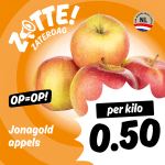 1 Kilo Jonagold appels voor €0,50 bij Poiesz