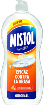2 botes Mistol Lavavajillas a mano Detergente Líquido Concentrado 900ml por 3,33€